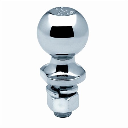 Hands On Hitch Ball, 2 x 0.75 x 3.37 In. 3, 500 Lbs. GTW Chrome, 2 x 2 x 6.25 in. HA222071